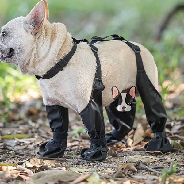 Calçados para cães à prova d'água ajustáveis