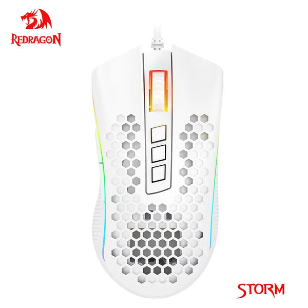 Mouse Gamer REDRAGON STORM RGB M808 USB 12400 DPI