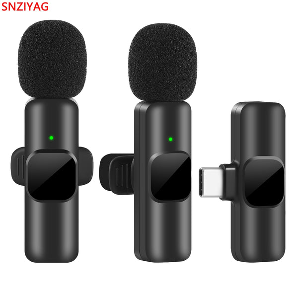 Microfone de lapela Wireless SNZIYAG Y22 (Android/IOS)